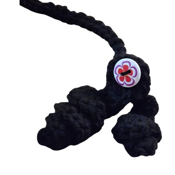 Hand Crafted Bookmark Handmade Crochet Knitted Data Cable tie Acrylic Accessory - Picture 5 of 17